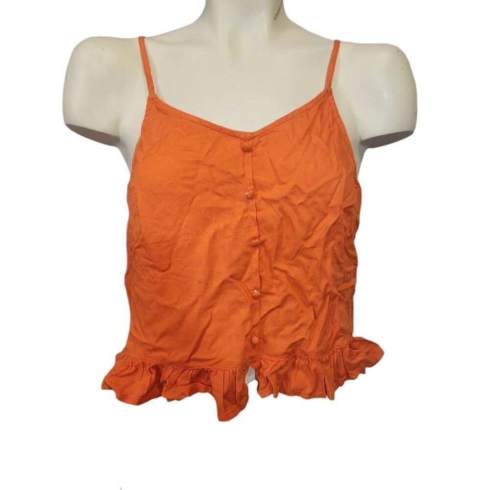 5/$25 Summer Sale!!! Abound Orange Ruffled Top Size XS